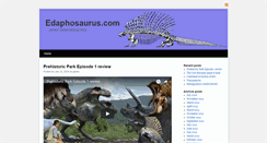 Desktop Screenshot of edaphosaurus.com