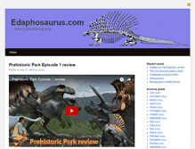 Tablet Screenshot of edaphosaurus.com